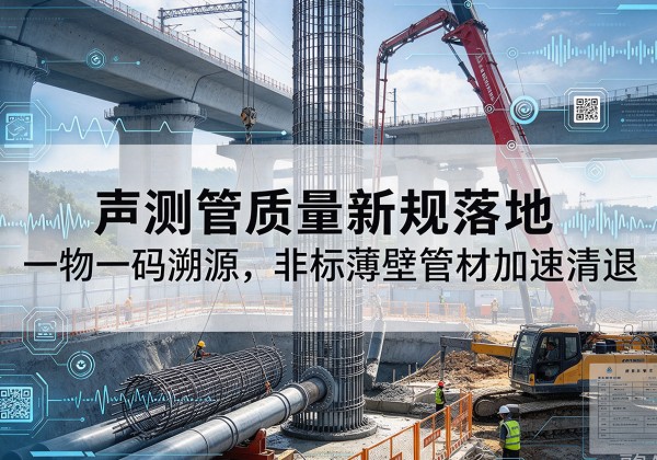 从化声测管质量新规落地，一物一码溯源，非标薄壁管材加速清退
